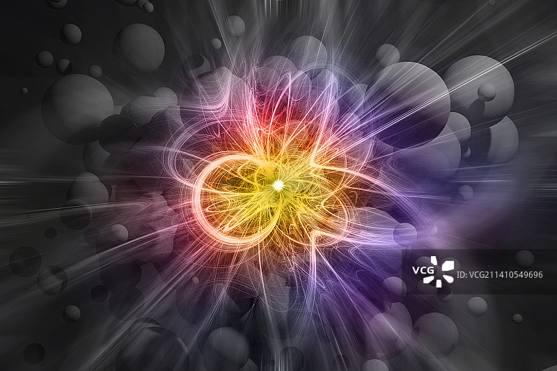 粒子碰撞插画图片素材