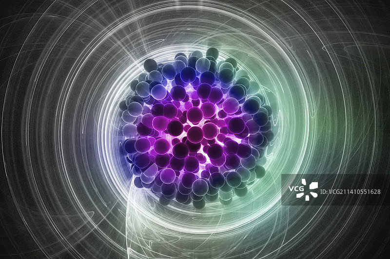 高能粒子碰撞概念插图图片素材