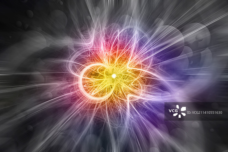 高能粒子碰撞概念插图图片素材