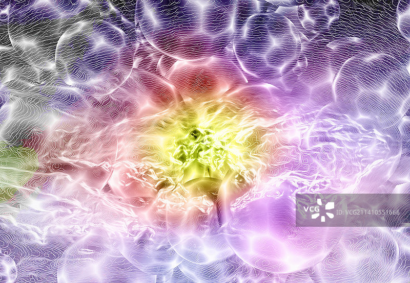 量子真空涨落概念图图片素材