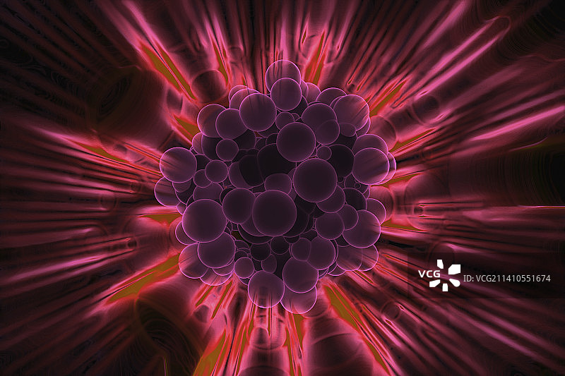 纳米粒子概念图图片素材