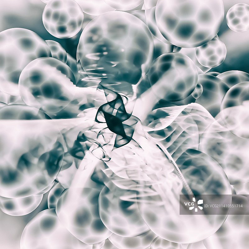 量子能量波动概念图图片素材