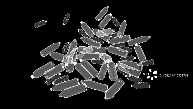 塑料垃圾概念图图片素材