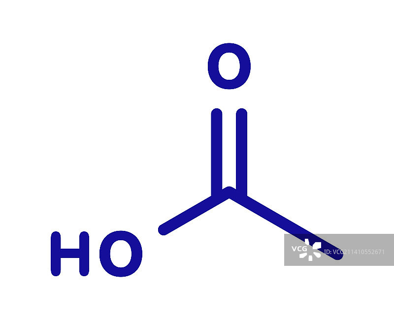 醋酸分子结构图图片素材