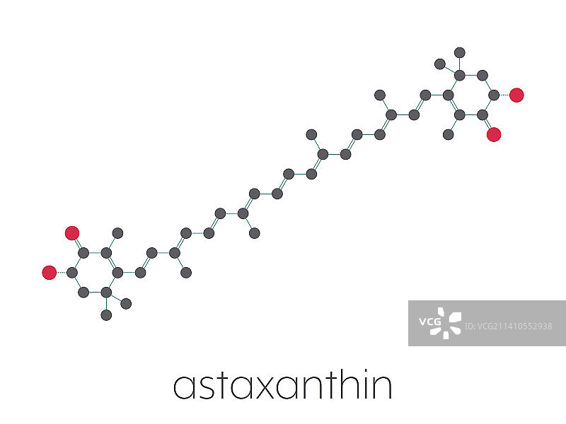 虾青素色素分子结构图图片素材