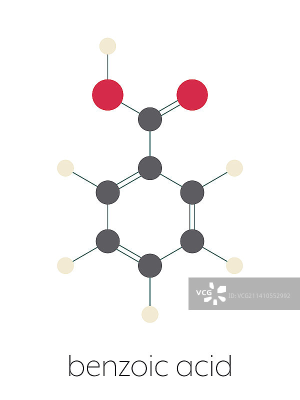 苯甲酸分子图图片素材