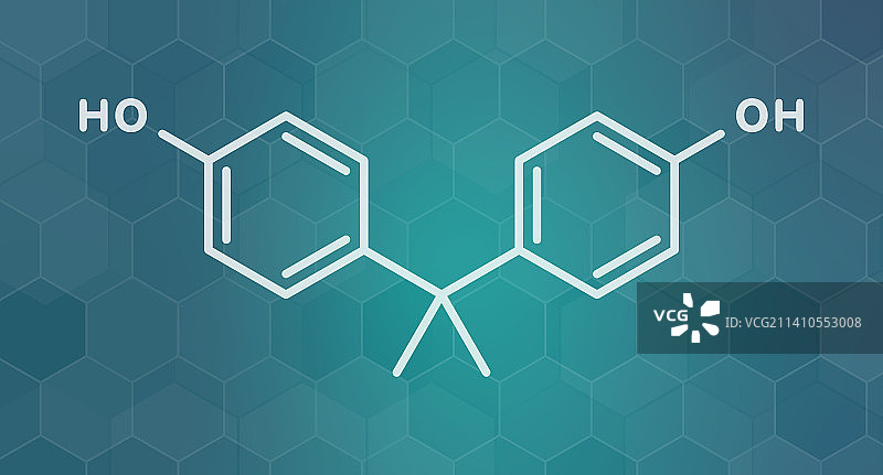 双酚A塑料污染物分子图图片素材