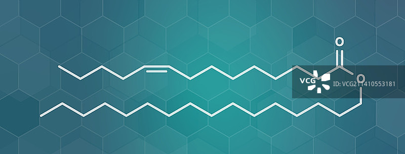 肉豆蔻酸鲸蜡酯食品补充剂分子结构图图片素材