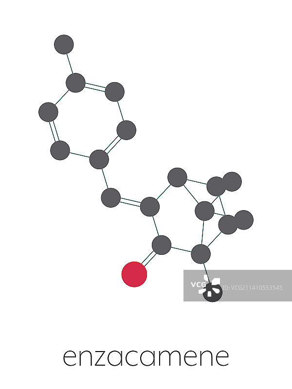 恩扎卡门防晒霜分子结构图图片素材