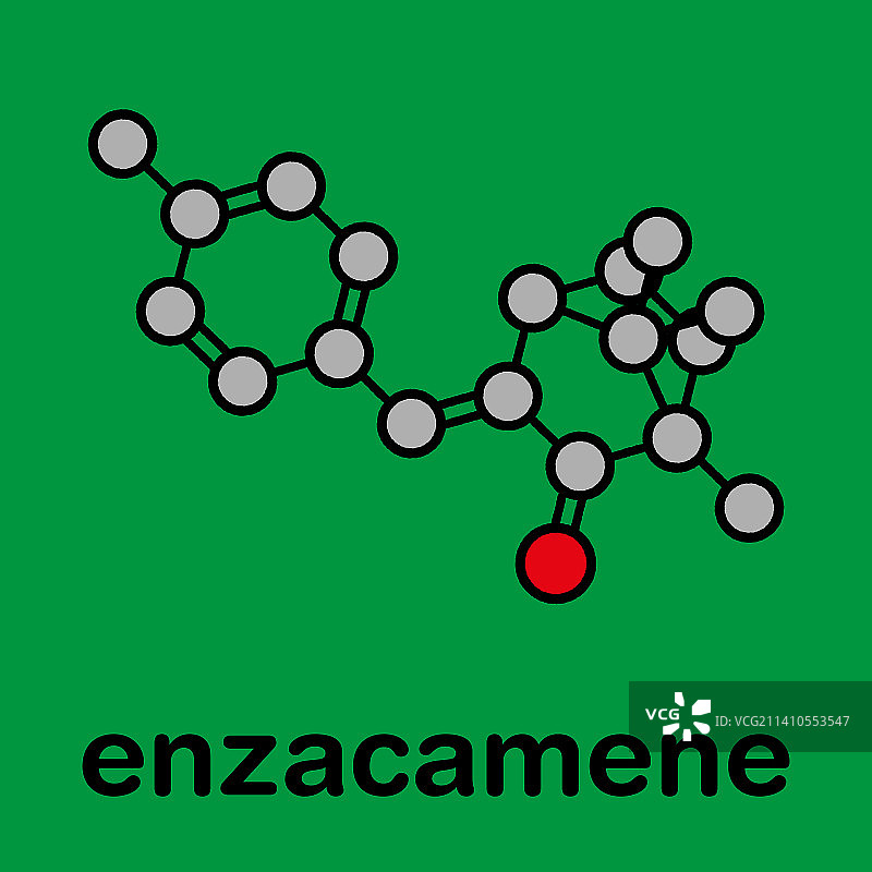 恩扎卡门防晒霜分子结构图图片素材