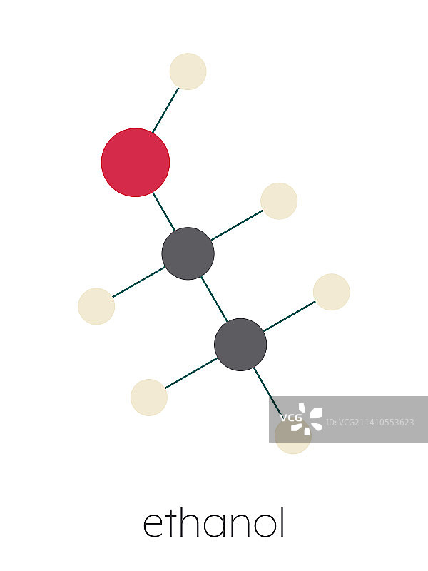 乙醇分子结构示意图图片素材