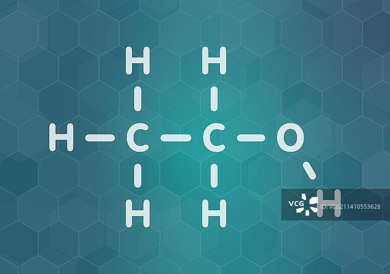 乙醇分子结构示意图图片素材