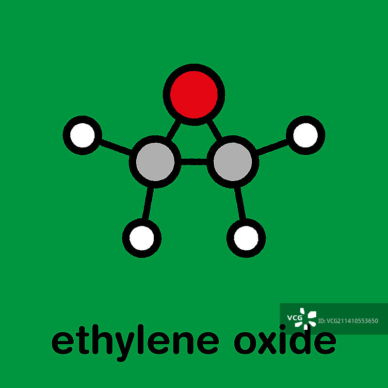 环氧乙烷分子结构示意图图片素材