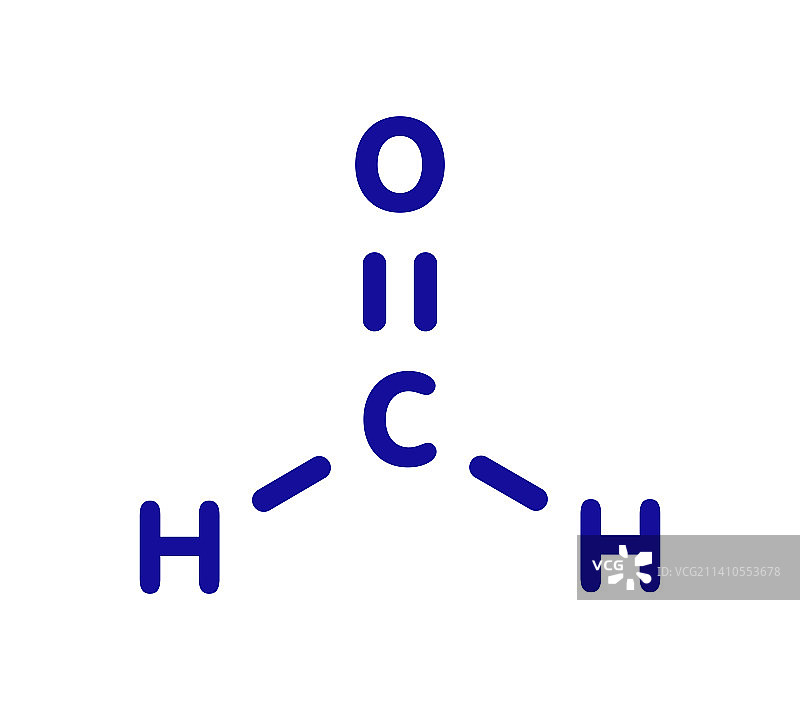 甲醛分子结构示意图图片素材