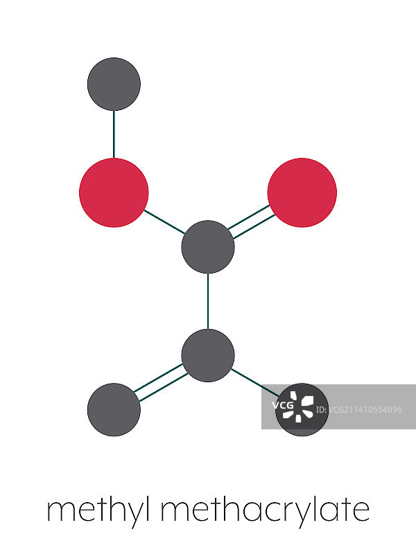 甲基丙烯酸甲酯分子结构图图片素材