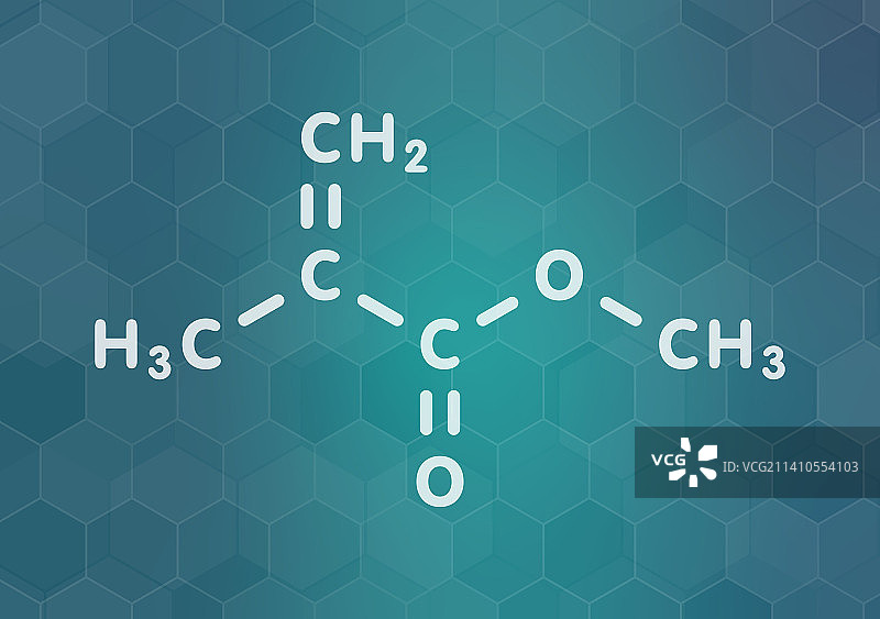 甲基丙烯酸甲酯分子结构图图片素材