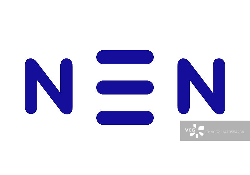 元素氮分子插画图片素材