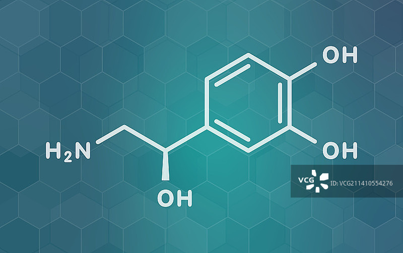 去甲肾上腺素分子结构图图片素材