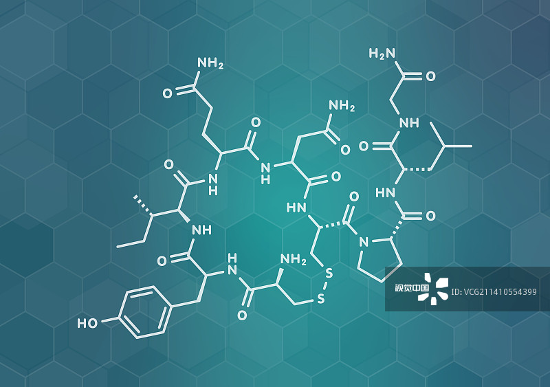 催产素激素分子结构图图片素材
