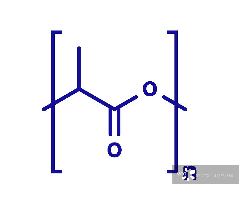 聚乳酸生物塑料化学结构图图片素材