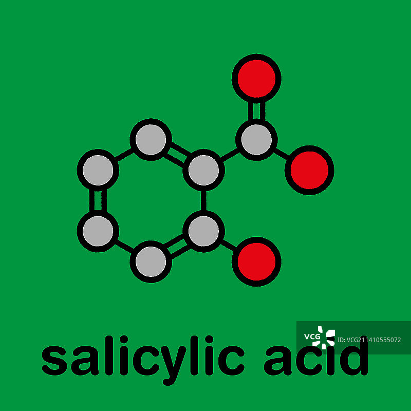 水杨酸分子图图片素材