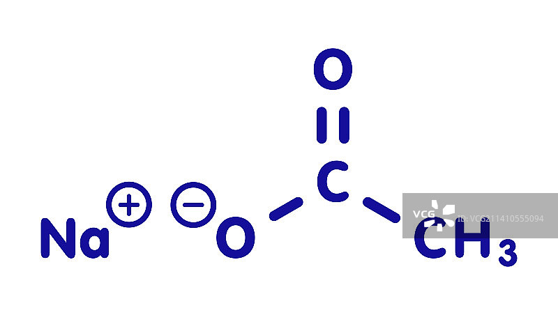 醋酸钠化学结构图图片素材