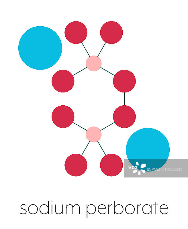 过硼酸钠化学结构图图片素材