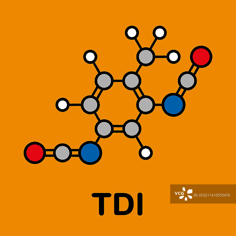 甲苯二异氰酸酯分子图图片素材