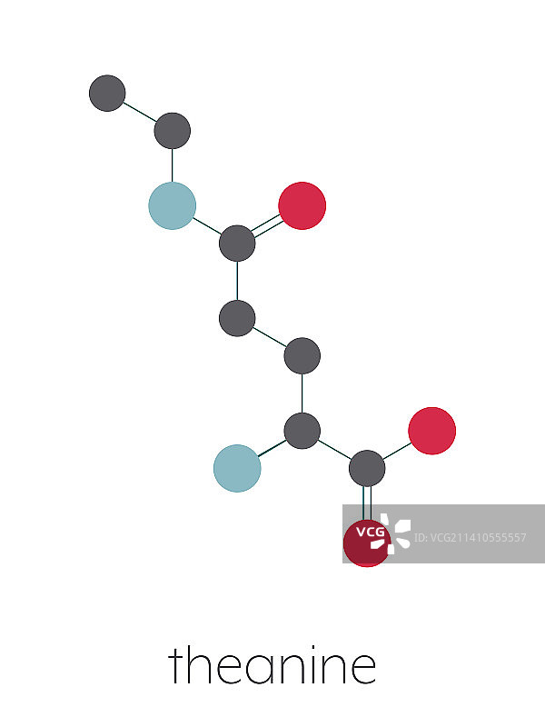 茶氨酸草药分子结构图图片素材