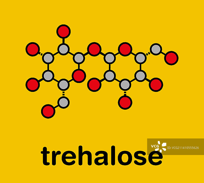海藻糖分子结构图图片素材