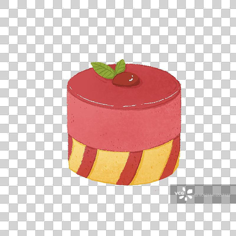 草莓慕斯蛋糕图片素材