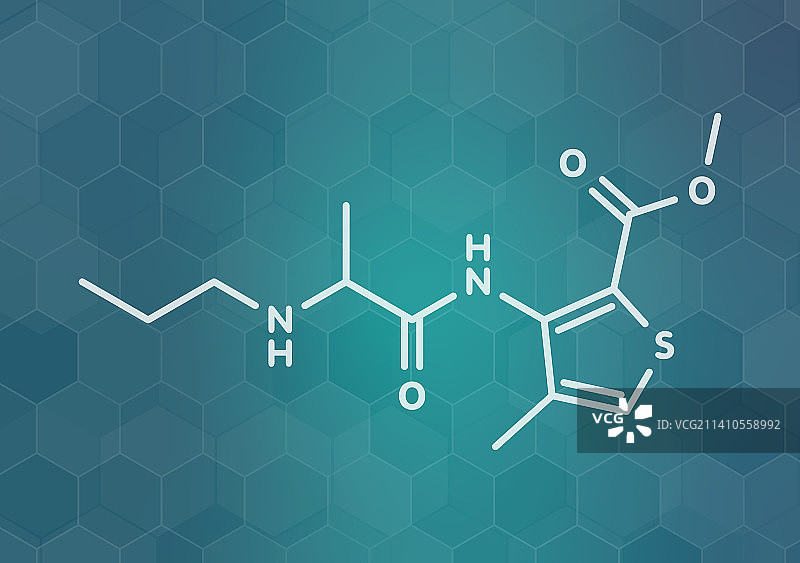 盐酸阿替卡因局部麻醉药分子结构图图片素材