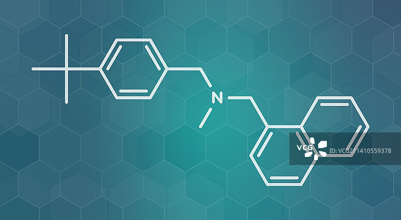 布替萘芬抗真菌药物分子结构图图片素材