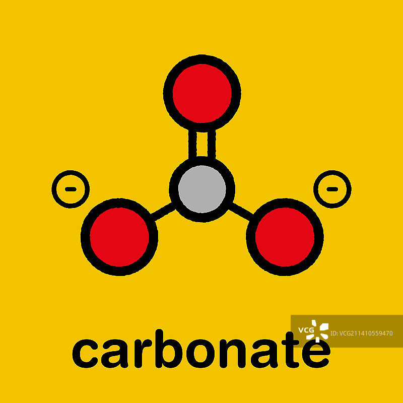 碳酸根阴离子化学结构图图片素材