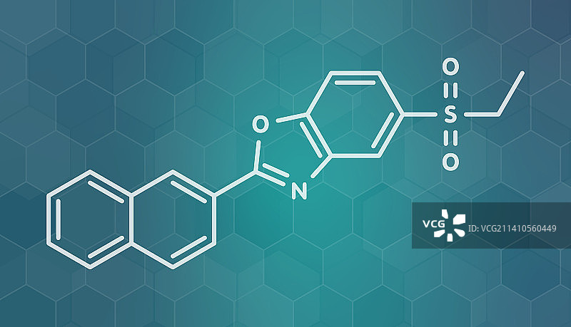 Ezutromid Duchene肌肉萎缩症药物分子图片素材