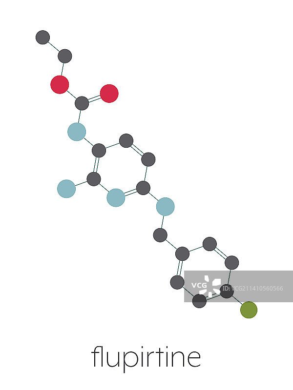 氟吡汀止痛药分子结构图图片素材