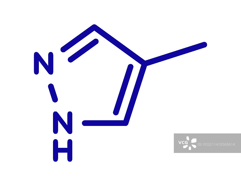甲吡唑甲醇中毒解毒剂分子图片素材
