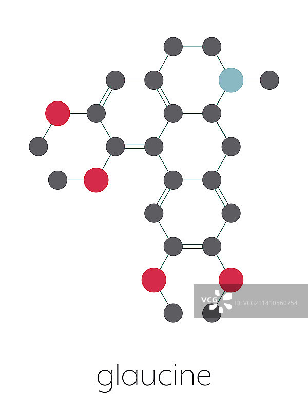 青藤碱分子结构图图片素材