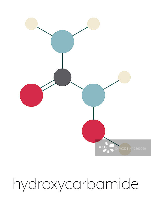 羟基脲抗癌药物分子，图示图片素材