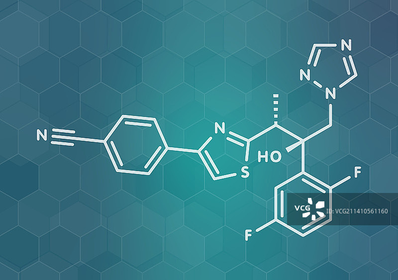 伊沙康唑硫酸盐三唑类抗真菌药物图片素材