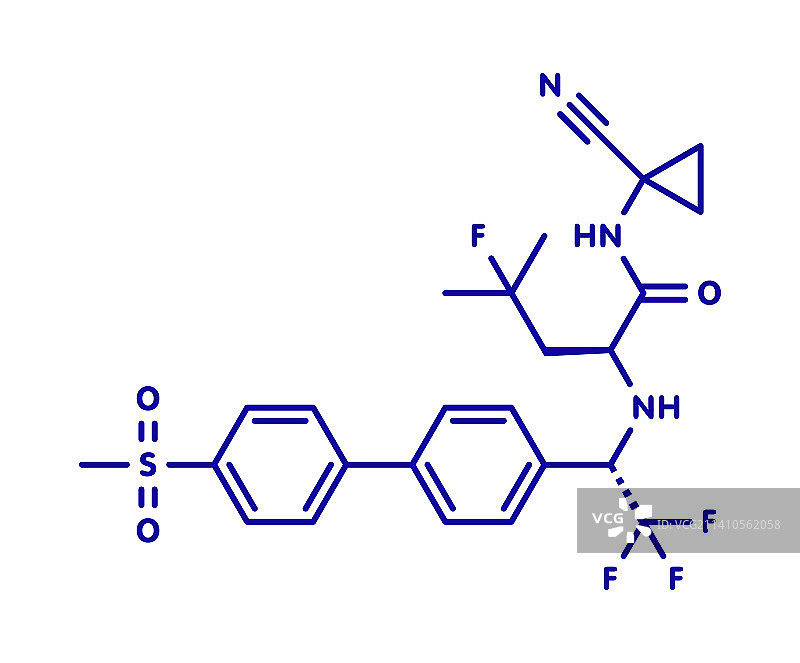 奥达那卡替泊骨质疏松症药物分子，图示图片素材