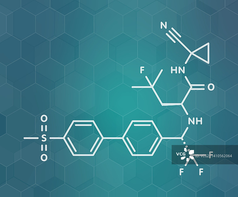 奥达那卡替泊骨质疏松症药物分子，图示图片素材