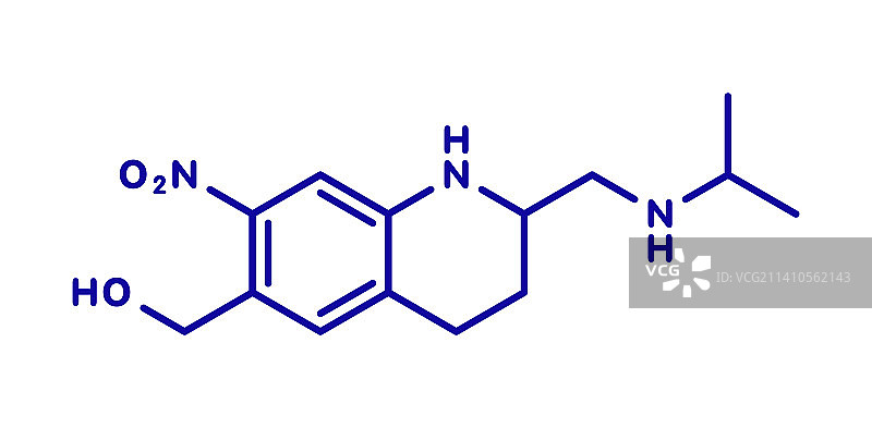 奥沙尼喹驱虫药分子图片素材