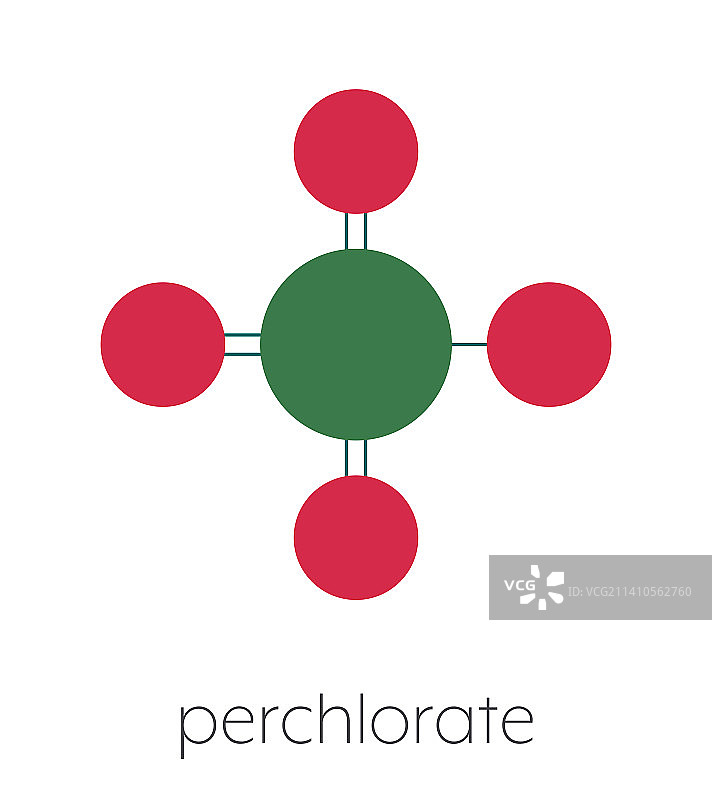 高氯酸盐阴离子化学结构图图片素材