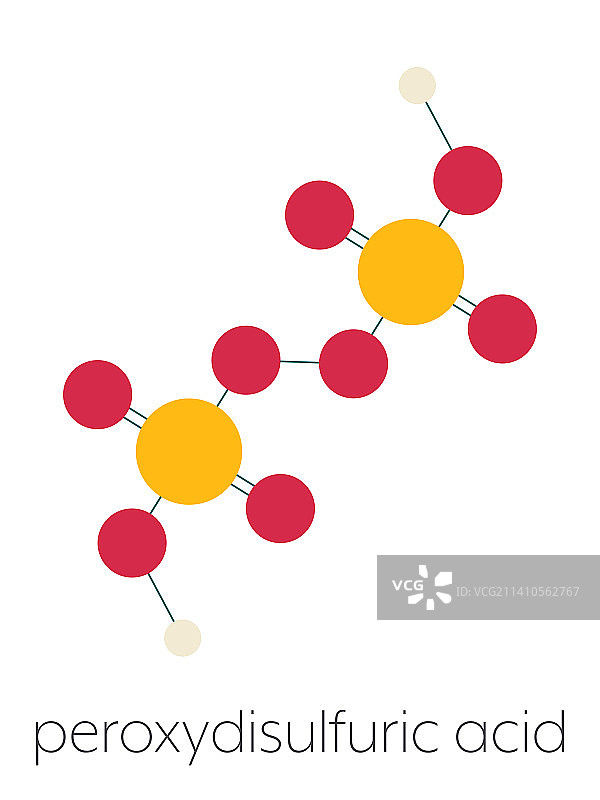过二硫酸氧化剂分子图图片素材