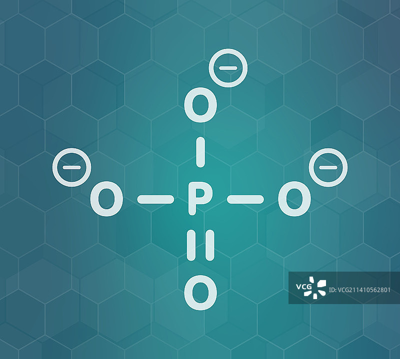 磷酸根阴离子化学结构图图片素材