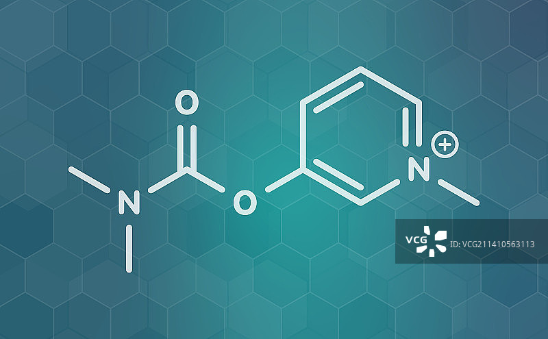 吡斯的明胆碱酯酶药物分子结构图图片素材