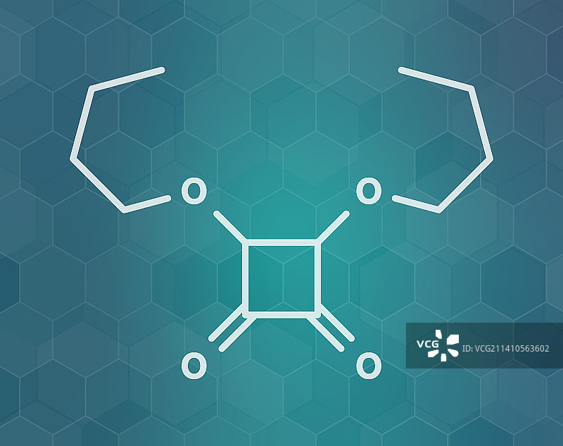 方酸二丁酯药物分子图图片素材