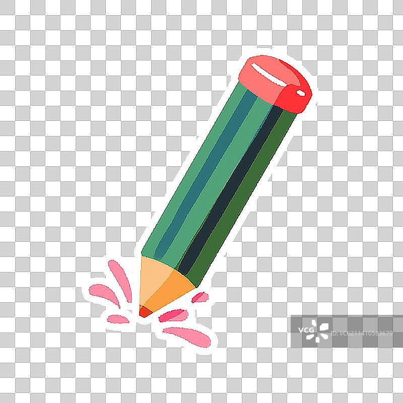 可爱卡通扁平风手账贴纸咕卡贴纸设计元素图片素材