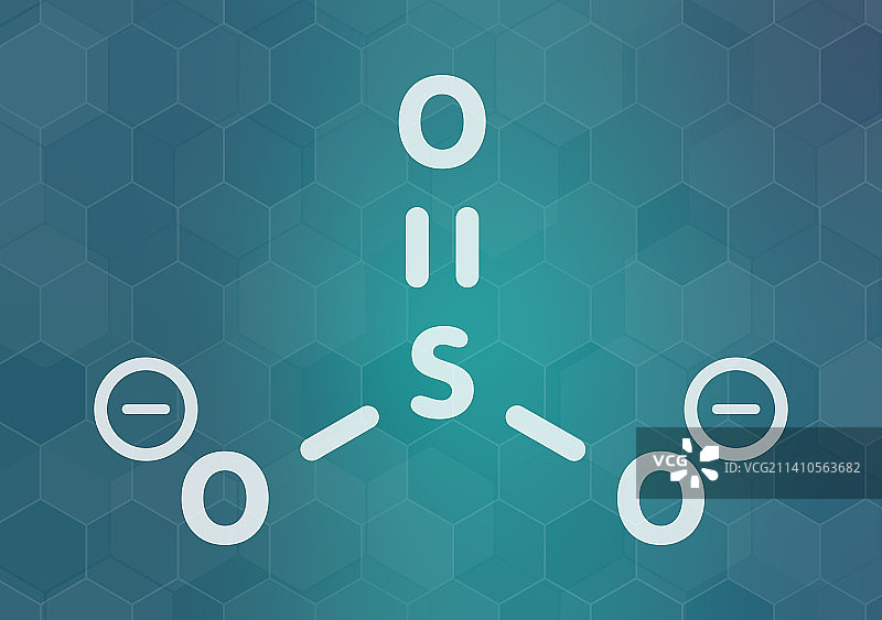 亚硫酸盐阴离子化学结构图图片素材